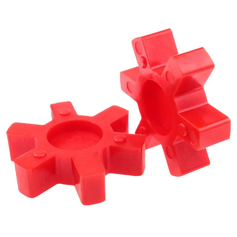 Tough As Nails Rubber Spider Insert For L Clamp Couplings, red polyurethane, 2-pack, 2.52 x 1 x 0.62 inch, vibration dampening component.