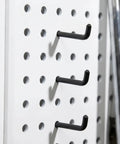 Heavy Duty Four Inch Pegboard Hooks For Three Eighths Inch Square Holes One And A Half Inch Spacing Steel Garage Wall Organizer
