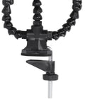Close-up of clamp base on Five Arm Soldering Helping Hands Station With 360 Degree Rotating Clips For PCB Repair And Craft Projects