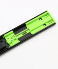 Thickened Cushioning Damping Drawer Slide Rail Three Section Silent Track With Steel Ball Bearing 14 Inch Black 2 Pack