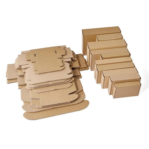 10 Pack Small Brown Corrugated Shipping Boxes For Packing And Mailing 19x11x3 Cm Kraft Paper Mailer Boxes Pro Grade Durable Moving Storage