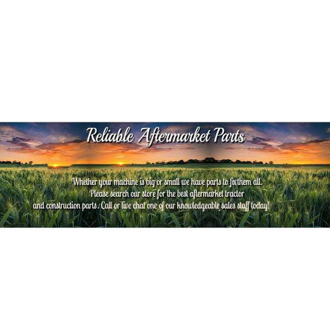 Sunrise over field with 'Reliable Aftermarket Parts' text banner