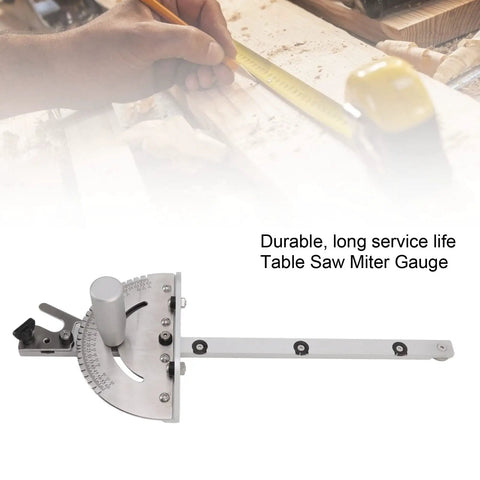 Miter Gauge With Marking Scale For Table Saw Aluminum Fence And Hex Screwdriver Included Pro Grade For Precise Angles And Repeat Cuts