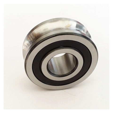 Heavy Duty Track Roller Angular Contact Ball Bearing 25 mm Bore 72 mm Outer Diameter precision machined with black seal visible.