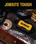 Heavy Duty Portable Charger Power Bank With IP67 Dust And Water Resistance, 10000 mAh Battery Pack shown on a workbench.