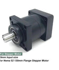 Heavy Duty Nema 52 130Mm Planetary Gearbox Delivers Straight Up Serious 200Nm Torque For Stepper Servo Motors front view, showing 19mm input size and steel housing.