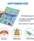 Hand holding origami instructional book from Origami Kit For Kids Ages Five To Twelve With Guiding Book 98 Double Sided Sheets And 47 Pattern Designs 14 By 14 Cm Paper For Beginners Craft Projects And An Awesome Gift For School.