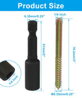 Knockout 1/4-20 X 3 Inch Hanger Bolts 20-Pack With Drive Bit Pro Grade double-ended screws with size dimensions displayed.