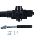 NETYANPI hydraulic directional control valve with black metal body, lever, and assorted hardware.