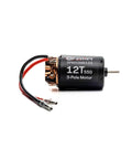 Smart Firma 12T Rebuildable 550 3-Pole Brushed RC Motor For 1/10 Scale RC Cars, Adjustable Timing For CW CCW, side view