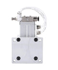 Heavy Duty Pneumatic Vise With 3mm Stroke And 40kg Thrust For Fast Air Operated Clamping Fixture air hose fittings on aluminum body.