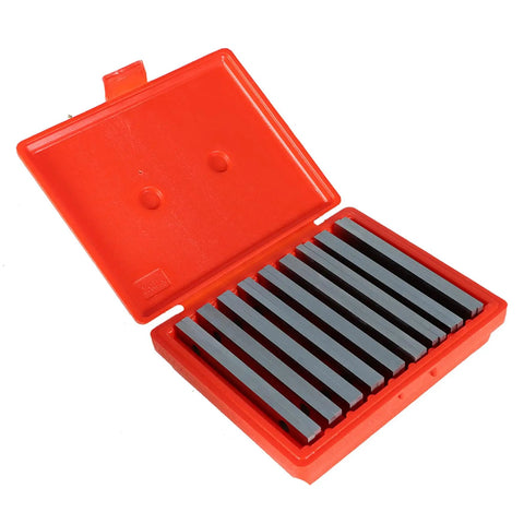 Nine Pair One Quarter Inch By Six Inch Parallel Block Set With.0002 Inch Accuracy Pro Grade Hardened Alloy Steel Machinist Tools In Case For Precision Layout Squareness And Shop Floor Confidence