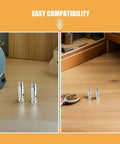 Two images of stainless steel fencing epee tips for Three Pack Fencing Epee Point Stainless Steel Tips Replacement For Fencing Practice And Training Outdoors Durable Epee Tips For Precision Blade Control And Long Lasting Performance In Competition, placed on a wooden desk showcasing their easy compatibility.