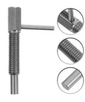 Top Notch Retractable Indexing Plunger Pin Made From Heavy Duty Stainless Steel With A Spring Loaded Latch And M8 Thread for assembly.