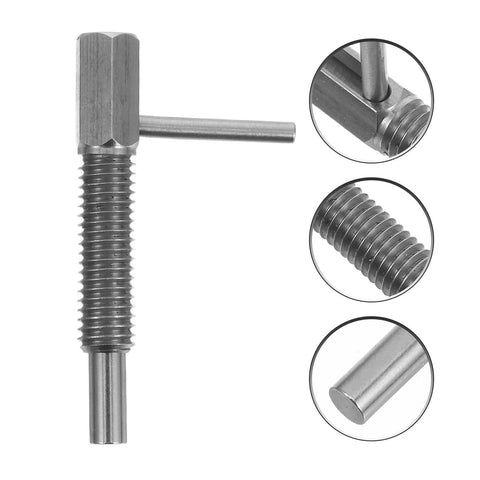 Top Notch Retractable Indexing Plunger Pin Made From Heavy Duty Stainless Steel With A Spring Loaded Latch And M8 Thread for assembly.