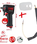 Pro Shop Essential 1/2 Drive Pneumatic Impact Wrench with 1390 Nm torque, includes accessories and ergonomic design.