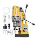 Huge 1400W Portable Magnetic Drill Press For Metal with accessories, powerful copper motor, and precision grip.