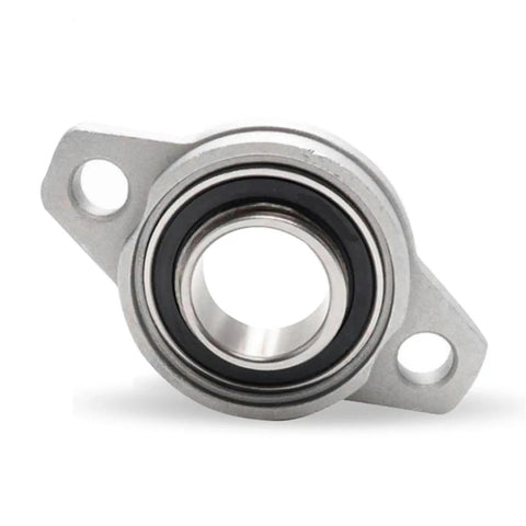 Heavy Duty 8mm Shaft Mount Self Adjusting Pillow Block Flange Bearings Zinc Alloy Diamond Seat Steady Rotary State Wear And Rust Protection Smooth Rotation Under Load Sealing Blocks Dirt For Heavy Work Where You Dont Care About Failures Anymore, front view