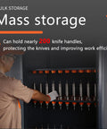 Worker organizing CNC Tool Holder Cabinet with Drawer And Storage Organizer Rack for Garage BT CAT40 120CAP Pro Grade