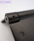 Close-up of 3.5 Inch Self Closing Stainless Steel Door Hinges Beefy Heavy Duty Spring Loaded Auto Close With Square Corner Matte Black