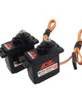 Two Pack 9g Micro RC Servo Motors, Digital Metal Gear, Mini Servo For RC Helicopter Airplane Car, 180 Degree Control, top view