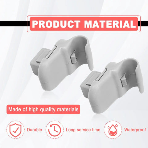 Mazda Sun Visor Clip Retainer Replacement 2 Pack Gray For RX-8 2004-2011 CX-7 2007-2009 CX-9 2007-2009 Mazda plastic clips