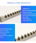 Keyway Broach Set In Fitted Box With 30 Pcs Includes 5 Broaches 18 Collared Bushings 7 Gaskets Push Type Keyway Broaches Industrial Tools Metric Size Broaching Cutter Premium High Speed Steel For Beefy Precise Grooves showcasing high-speed steel broach detail