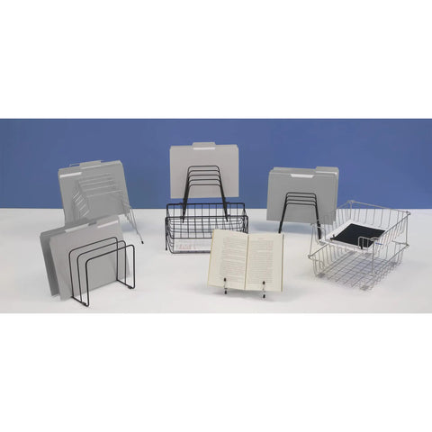 Sweet Desk Essential With 11 Wire Compartments Desk Organizer File Sorter For Papers And Folders, Dust Free Wire Design
