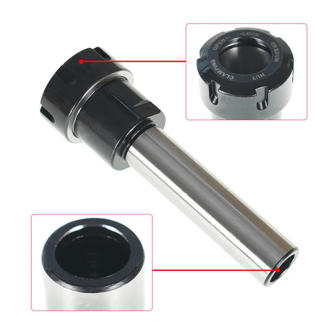 ER32 Collet Chuck With 100mm Straight Shank 25.4mm Diameter Heavy Duty CNC Milling Tool Extension For Milling Machines And Lathes Rock Solid