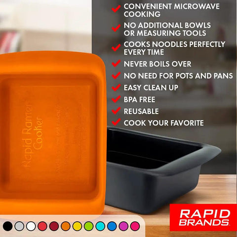 Ramen Microwave Cooker For Quick Bowls In Three Minutes Two Pack Black Dorm Friendly Office Ready Kitchen Gadget BPA Free