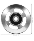 Heavy Duty Aluminum Pulley Wheels For Gym Cable Systems 2 Pack Rope Cable Roller For Home Gym Weight Training Wire Pulling Cable Machine Accessories Pro Grade Durable, 9cm pulley wheel