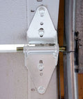 All In One Garage Door Repair Kit For 16x7 White Doors With Powder Coated Hinges And Brackets Quiet Operation Rust Resistant