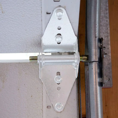 All In One Garage Door Repair Kit For 16x7 White Doors With Powder Coated Hinges And Brackets Quiet Operation Rust Resistant