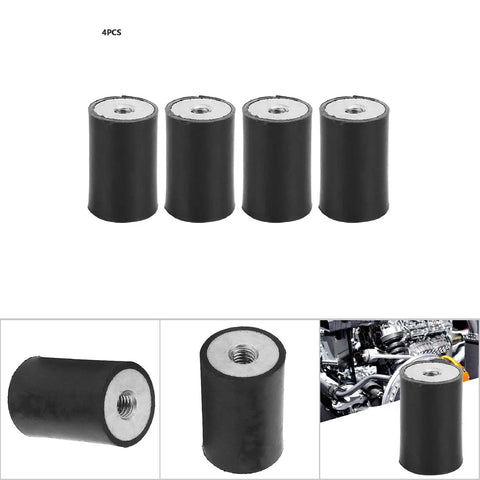 Bobbin Isolator Rubber Vibration Absorber Mounts 4 Pack M6 For Automotive Heavy Machinery And Fitness Equipment DD20x30 shock mount set