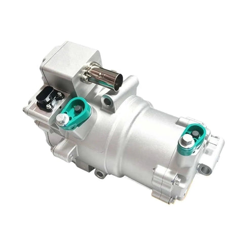 Straight Up Reliable Electric AC Compressor For MG EHS ZSEV ERX5 MG5EV And Roewe 550 OEM Replacement with green connectors.