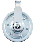 Two Pack 3 Inch Beefy Heavy Duty Garage Door Pulley Kit Made From Galvanized Carbon Steel For Max Load Capacity Durable Corrosion Resistant Smooth Operation And Long Lasting Performance, front view