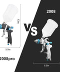 Comparison of Heavy Duty Hvlp Gravity Feed Spray Gun With Triple Adjust Dials And Air Gauge Running Slick For Car Paint Primer And Top Coat