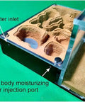 Big Kid Friendly Ant Farm Castle With Plaster And Acrylic Slab Nest, Feeding Area And Workshop Terrarium, Hands On Educational Ecosystem Gift For Curious Minds, 22.3 x 19.7 x 9.5 cm, pool water inlet