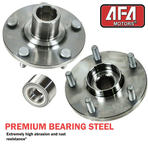 Front Wheel Bearing Hub Assembly 5 Lug Fit For Lexus ES300h ES330 ES350 RX330 RX350 RX400h Venza Sienna Camry Avalon Highlander Beefed Up Durability Drop In Ready Replacement Kit, premium bearing steel