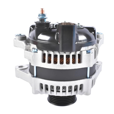 Alternator Replacement Compatible With Hyundai Santa Fe Genesis Kia Sedona Sorento 150A 12V CW 6 Groove Pulley 37300-3C510