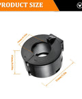 15mm Black Clip On Ferrite Ring Core EMI RFI Noise Suppressor for Cables Pack of 5 with size measurements
