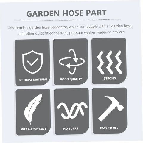 Top Quality Garden Hose Repair Kit featuring 3 Sets Of Durable Aluminum Alloy Connectors That Fight Rust And Stop Leaks For Sturdy Outdoor Water Setup. These Flexible Brass Fittings Make Easy Work Of Fixing Leaky Hoses Fast So You Can Get Back To. gray hose connector set with optimal material, wear-resistant, easy-to-use features