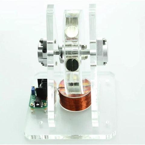 DIY Perpetual Motion Model Kit With Stable Electromagnetic Drive 24V Perpetual Motion Simulator on clear acrylic base.