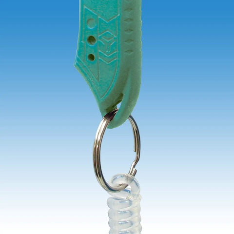 Close-up of anti slip TPR grip on Pro Grade Precision Wire Stripper For Thick Wires, featuring spring-loaded handle and metal ring