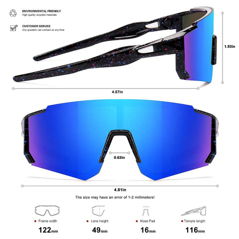 Kids Sports Sunglasses For Boys And Girls Youth Baseball And Softball Eyewear With UV400 Protection Lightweight Durable Frame