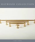 Haywood 10 Pack Brushed Brass Cabinet Pulls 7.5 Inch 192mm Gold Handles Solid Zinc Alloy For Kitchen Bath Dresser
