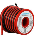 Red And Black Silicone Wire 14 Gauge Spool Two Separate Wires 20 Ft Each Ultra Flexible 14 AWG Stranded Tinned Copper Wire