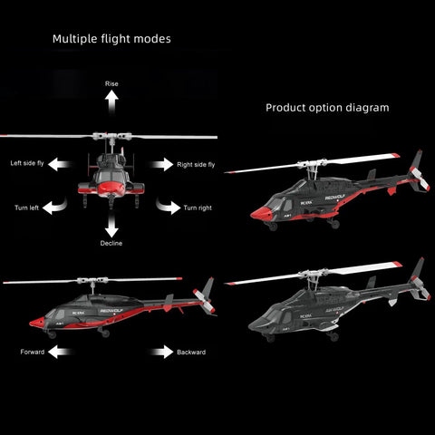 Airwolf A61 RC Helicopter For Adults And Newbies 4 Channel Remote Control Plane With 1 42 Scale 6 Axis Gyro Altitude Hold modes
