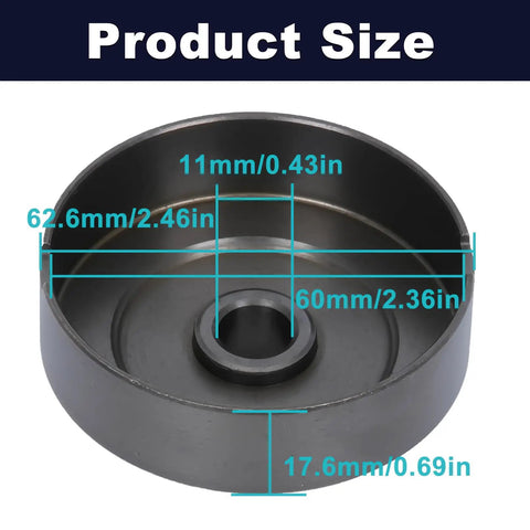 Clutch Drum Sprocket With Bearing For Echo CS 310 352 353ES Chainsaw Sprocket Rim dimensions shown with labels