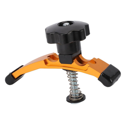 Heavy Duty Aluminum T Track Hold Down Clamps For CNC Router, Engraving Machine Press Plate Vise Grip Workpiece Clamp close-up view.